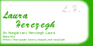 laura herczegh business card